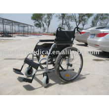 New Design Aluminium Rollstuhl Oval-förmigen Rohr Die beliebtesten hellgraue Farbe